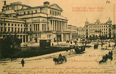 Plac Teatralny w kierunku Senatorskiej